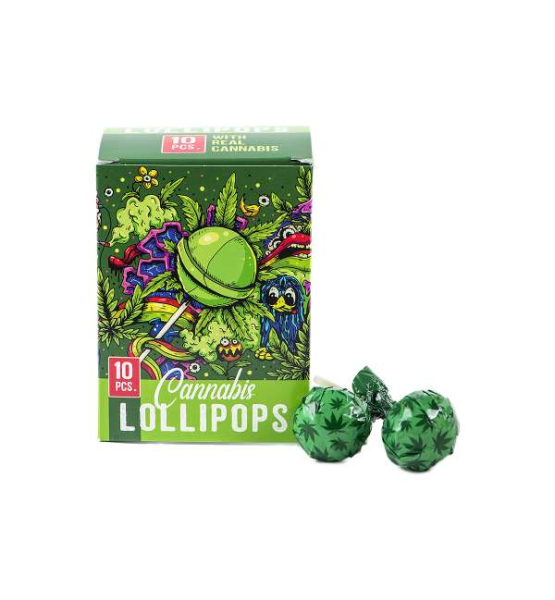 Sucettes Cannabis Lollipops Box