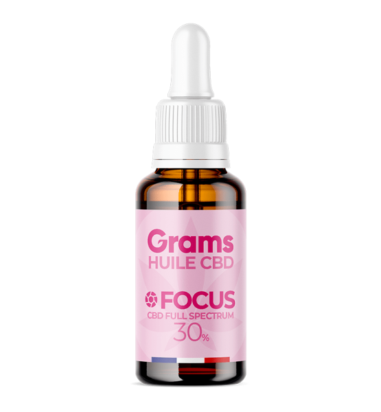 Huile CBD 30% - Focus - Spectre Complet - GRAMS