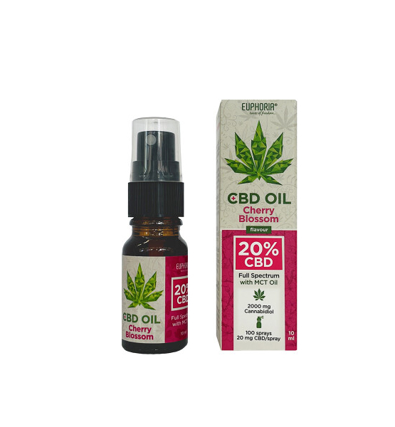 Huile de CBD 20% à la fleur de cerisier - Euphoria - 10ml