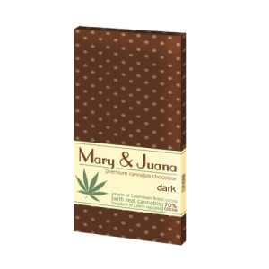 Mary & Juana chocolat noir au cannabis (EUPHORIA)