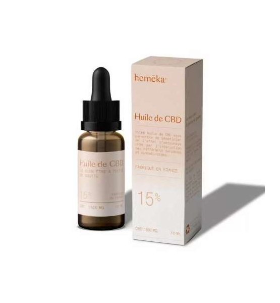 Huile de CBD 15 % Broad Spectrum - hemēka®