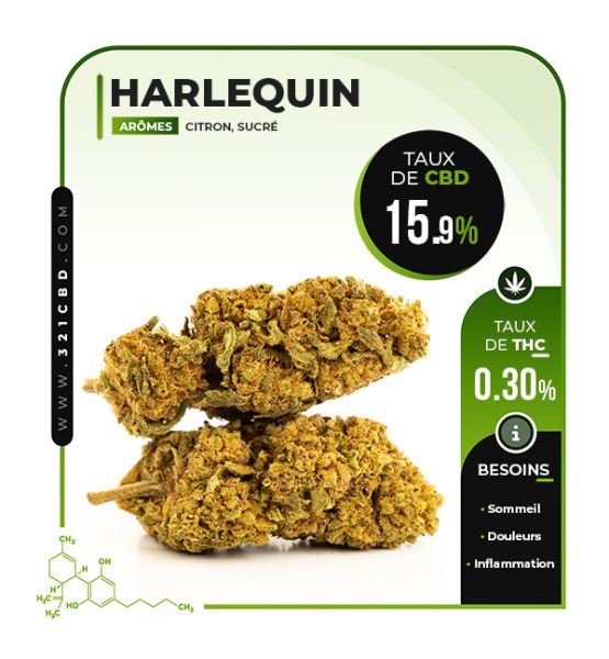 Harlequin CBD Flower 15.9%