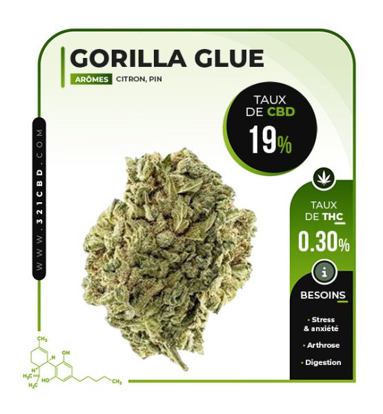 CBD Gorilla Glue Indoor 19%