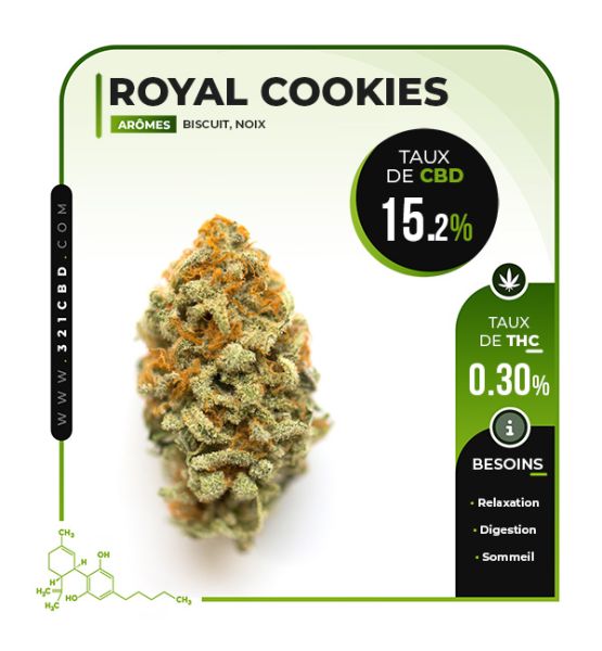 CBD-Blüte Royal Cookies Indoor (15,2 %)
