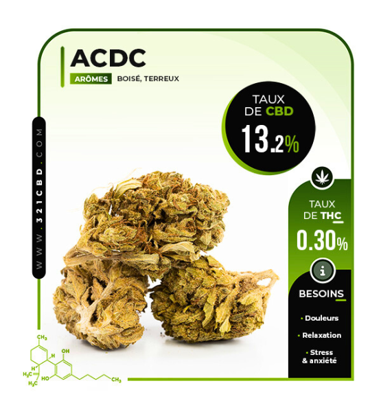 CBD Herbe ACDC 13,2%