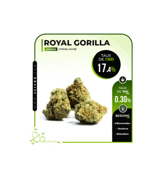 Fleur de CBD Royal Gorilla Indoor (17,4 %)