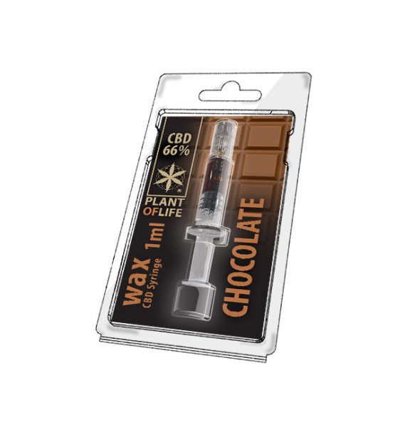 CBD Wax Chocolat 66% 1ML Plant of Life